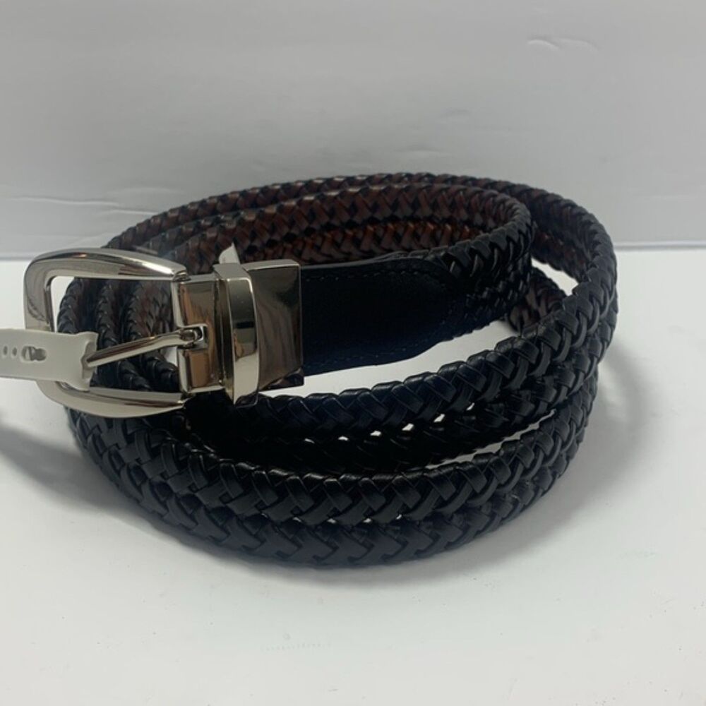 Kohl’s Croft & Barrow braided black belt KLR-010 044053 medium new
